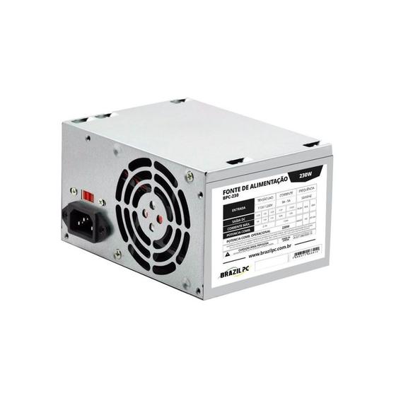 Fonte Atx 230w Real Brazilpc Bpc-230 24 Pinos Oem Menor preço em Fonte Atx 230w Real Brazilpc Bpc-230 24 Pinos Oem