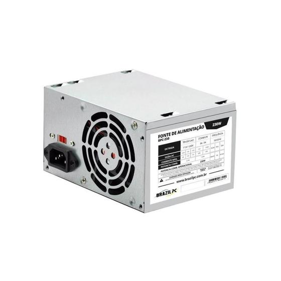 Fonte Atx 230W Real Brilpc Bpc-230V1.2 230W O&M C/Cabo Menor preço em Fonte Atx 230W Real Brilpc Bpc-230V1.2 230W O&M C/Cabo