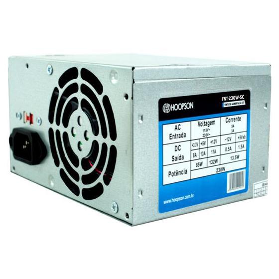 Fonte Atx 230w Real Hoopson Com Cabo O&m Menor preço em Fonte Atx 230w Real Hoopson Com Cabo O&m