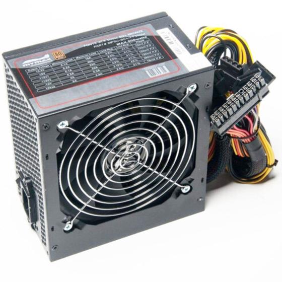 Fonte Atx 500w 80 Plus Bronze Pfc ativo - Mymax - sem caixa Menor preço em Fonte Atx 500w 80 Plus Bronze Pfc ativo - Mymax - sem caixa