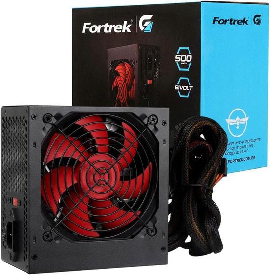 Fonte Atx 500w Real Fortrek Crusader 76955 Preto Bivolt Menor preço em Fonte Atx 500w Real Fortrek Crusader 76955 Preto Bivolt