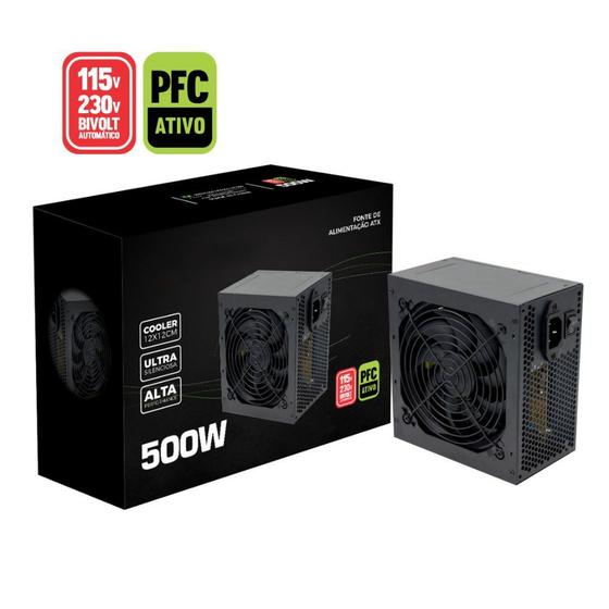Fonte Atx 500w Real Trs/500pfca 24 Pinos Oem Menor preço em Fonte Atx 500w Real Trs/500pfca 24 Pinos Oem