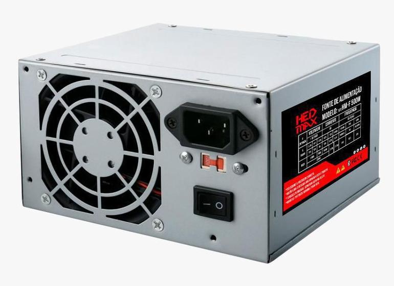 Fonte Atx 500Watts Nominal Hedmax Imagem de Fonte Atx 500Watts Nominal Hedmax