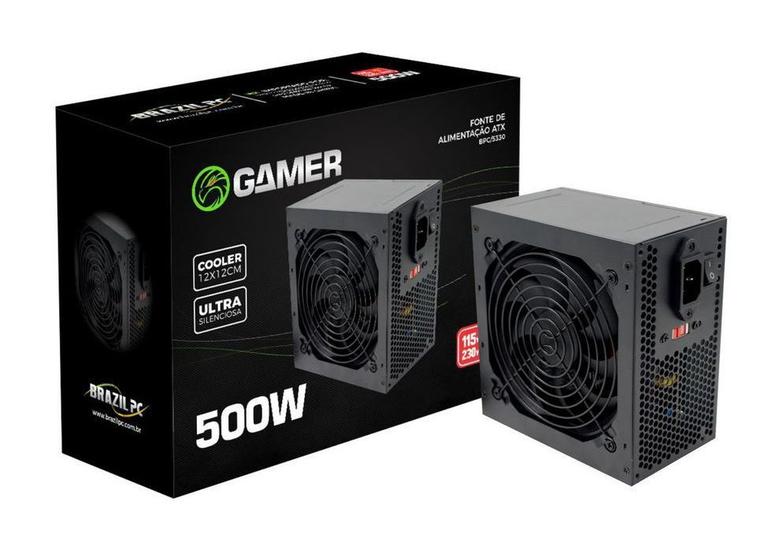 Fonte atx 500watts real bpc-5330 brazil pc Imagem de Fonte atx 500watts real bpc-5330 brazil pc