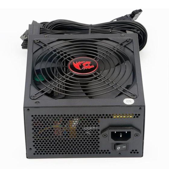 Fonte ATX - 600W - Redragon RGPS Bronze - Preta - GC-PS002-1 Menor preço em Fonte ATX - 600W - Redragon RGPS Bronze - Preta - GC-PS002-1