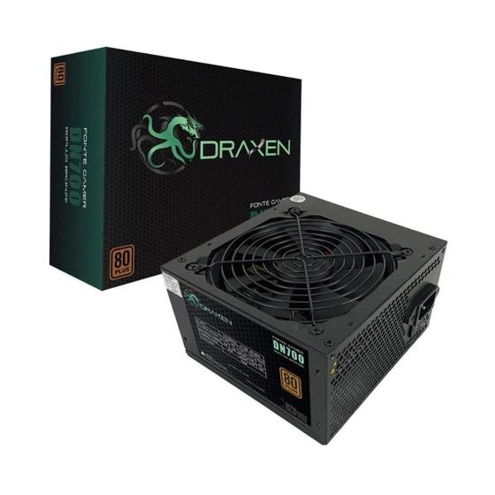 Imagem de Fonte Atx 700w Draxen Dn700 80 Plus Bronze Pfc Ativo