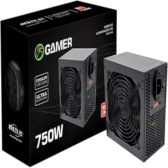 Fonte ATX 750W Real Brazil PC BPC-7400-B 24 Pinos Preto Menor preço em Fonte ATX 750W Real Brazil PC BPC-7400-B 24 Pinos Preto