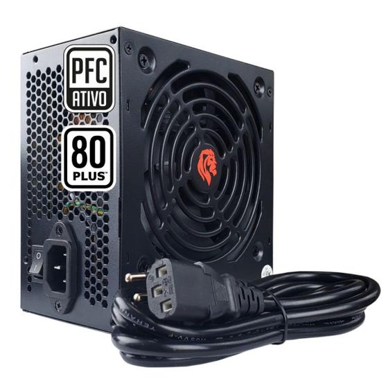 Imagem de Fonte ATX de Alimentação PC Gamer 500w 80 Plus PFC Ativo Bivolt 