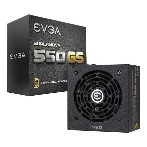 Fonte ATX Evga 550W 80 Plus Gold Sem Cabo Menor preço em Fonte ATX Evga 550W 80 Plus Gold Sem Cabo