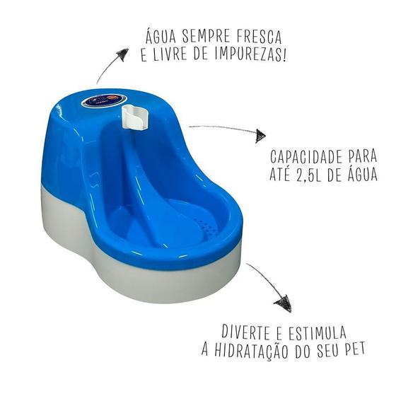 Imagem de Fonte bebedouro furacaopet bivolt Azul