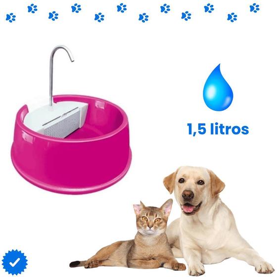 Imagem de Fonte Bebedouro Gatos Cães Automático Joy Furacão Pet Bivolt