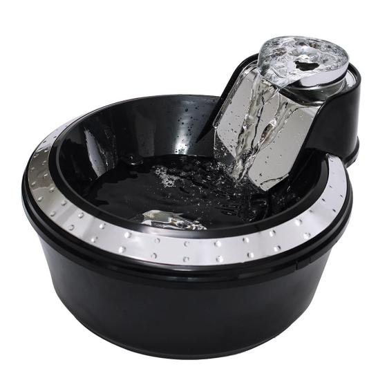 Fonte Bebedouro Petlon Água Corrente Cães E Gatos 2L Preto E Prata Menor preço em Fonte Bebedouro Petlon Água Corrente Cães E Gatos 2L Preto E Prata