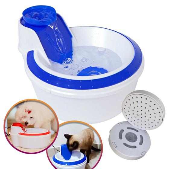 Fonte Bebedouro Torneira De Água Para Cães Gatos Pets Cachorros Com ...
