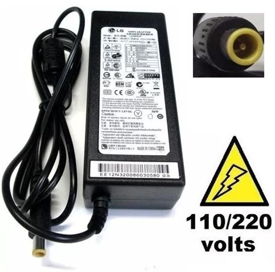 Fonte Bivolt Original Lcap07f P/ Monitores Hp 12v 3a Ads-24np-12-1 ...
