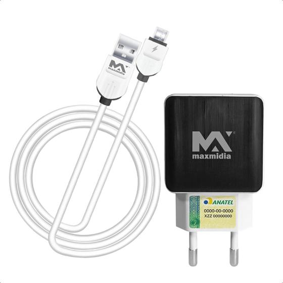 Imagem de Fonte Bivolt Para Carregador 2 Entradas Com Cabo Micro Usb V8