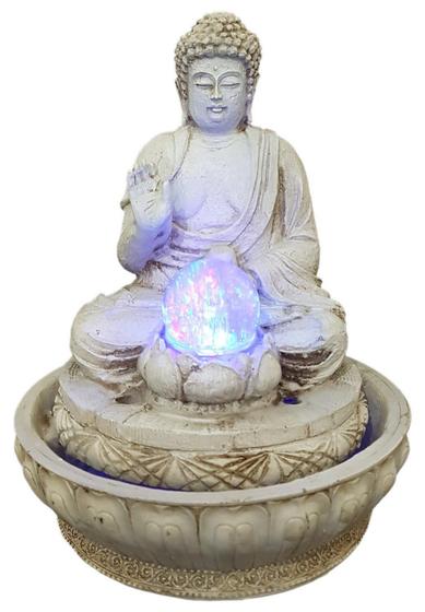 Imagem de Fonte Buda Hindu Da Paz Com Bola Led Bivolt