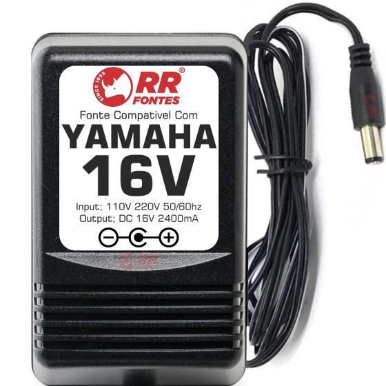 Imagem de Fonte carregador 16V para teclado Yamaha PA-300 modelo Psr s 670