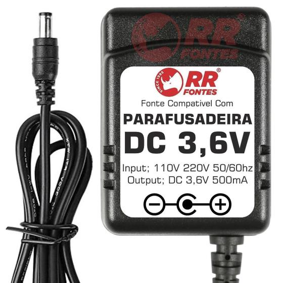 Imagem de Fonte Carregador 3,6V Para Parafusadeira Wap Wesco Worker