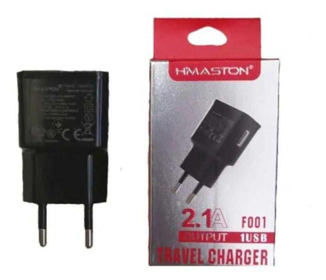 Imagem de Fonte Carregador Adaptador Celular 5v 2.1A USB Bivolt F001 - Mls