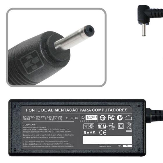 Imagem de Fonte Carregador Asus Eee Pc 1005ha-p 19v 2.1a 40w 608