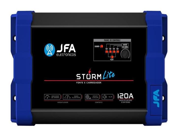 Imagem de Fonte Carregador Automotivo Jfa 120a Storm Lite 12v Bivolt