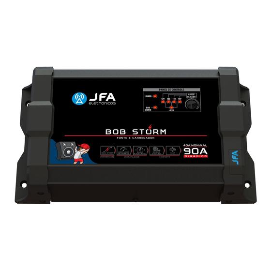 Imagem de Fonte Carregador Automotivo JFA Bob Storm 90a Bivolt Automático