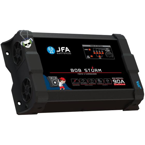 Imagem de Fonte Carregador Bateria Jfa 90a Bob Storm Slim Bivolt