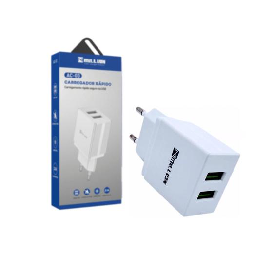 Imagem de Fonte Carregador com 2 usb Para celular 2.4A