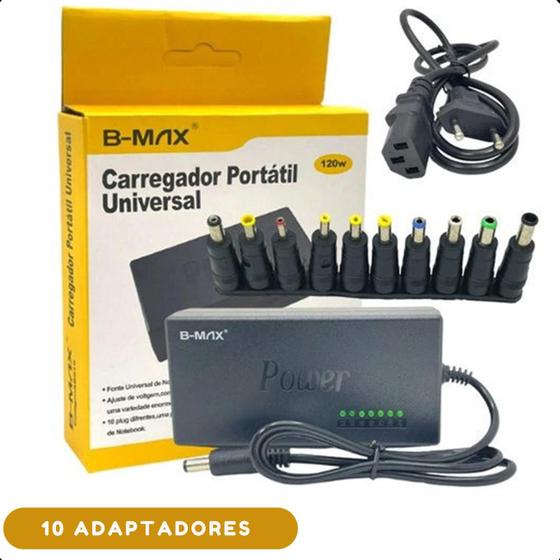 Imagem de Fonte Carregador Notebook Universal 120w 8 Pinos