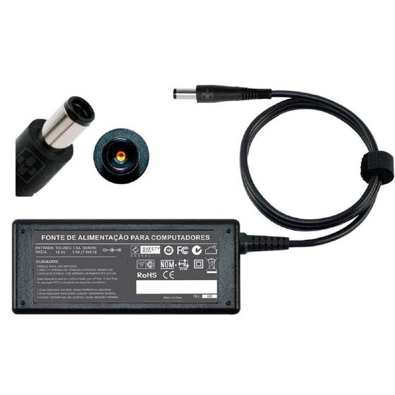 Imagem de Fonte Carregador P/ Hp Compac Cq20 Cq40 18,5v 3.5a 65w 713