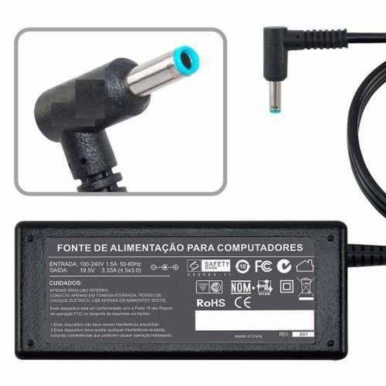 Imagem de Fonte Carregador Para Hp 15-f014wm J2x64ua 19,5v 3,33a 761 - Replacement