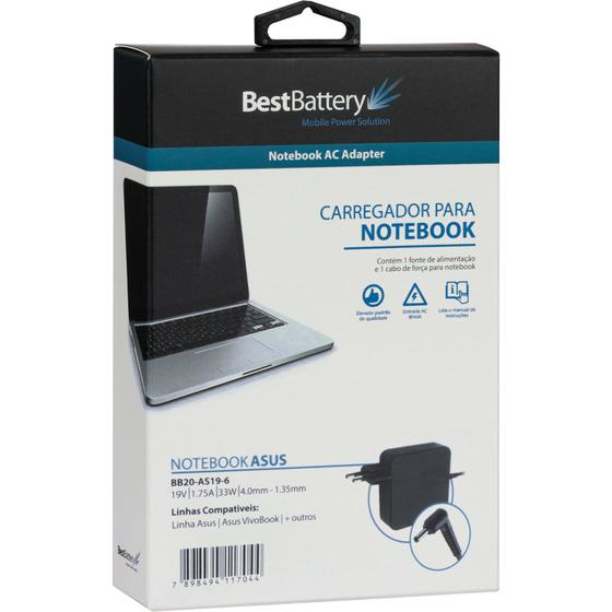 Fonte Carregador para Notebook Asus 202e - BestBattery Imagem de Fonte Carregador para Notebook Asus 202e