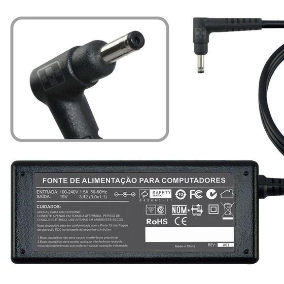 Imagem de Fonte Carregador Para Samsung Expert Np350xaa-jd1br 19v SA-06