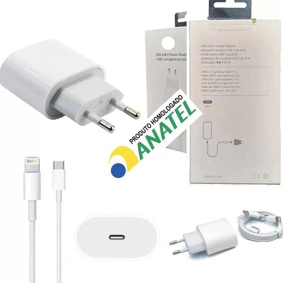 Fonte Carregador Turbo 20W USB-C + Cabo Lightning para lphone 11 12 13 X XR XS - Premium Menor preço em Fonte Carregador Turbo 20W USB-C + Cabo Lightning para lphone 11 12 13 X XR XS - Premium