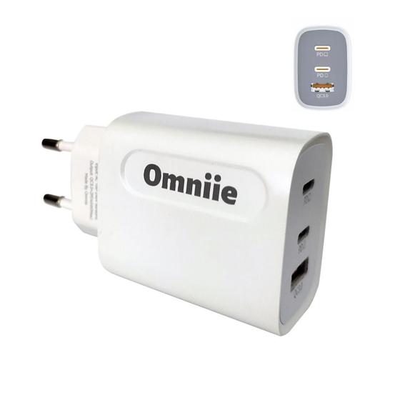 Imagem de Fonte Carregador Universal triplo 45W QC3.0 Turbo 2x type-c