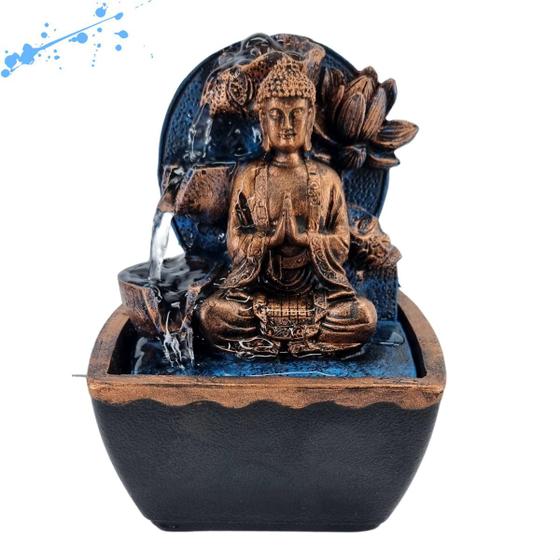 Imagem de Fonte Cascata Buda 3 Quedas Decoração Garden Feng Shui