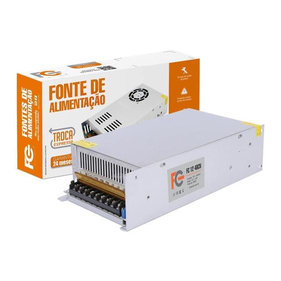 Imagem de Fonte Colmeia Multiuso 12V 40A 480W Fc Fontes - Fc1240Cn