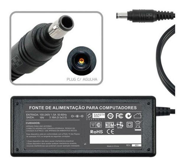 Imagem de Fonte Compativel com Notebook Samsung Sf410 19v 3.16a  555
