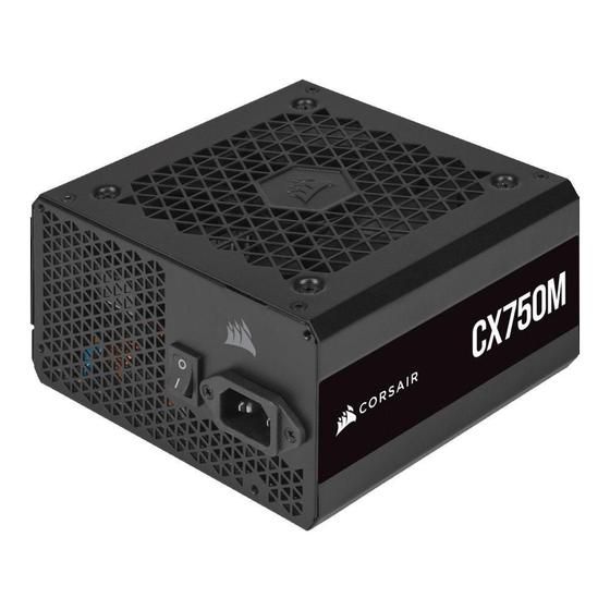 Fonte Corsair CX750M, 750W, 80 Plus Bronze, Semi Modular, Preto - CP-9020222-BR Menor preço em Fonte Corsair CX750M, 750W, 80 Plus Bronze, Semi Modular, Preto - CP-9020222-BR