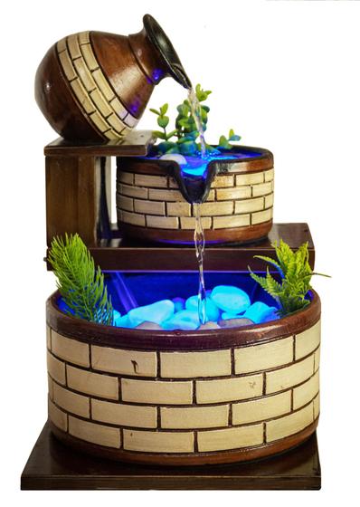 Imagem de Fonte de água Cascata com bomba e Led  13