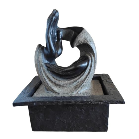 Imagem de Fonte de Água Decorativa Mudra Yoga 26cm Bivolt