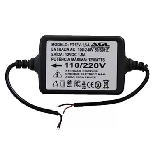 Imagem de Fonte De Alimentacao 12V 1,5A Agl Compativel Com Fechaduras  4100