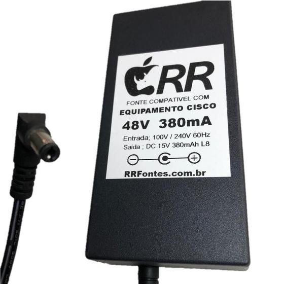 Imagem de Fonte de alimentação 48Vdc para Telefone IP Cisco modelo 7961