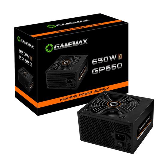 Fonte De Alimentacao 650w Gp650 80 Plus Bronze Gamemax Menor preço em Fonte De Alimentacao 650w Gp650 80 Plus Bronze Gamemax