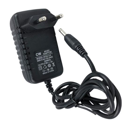 Imagem de Fonte de Alimentação 9v 2a Bivolt Cabo 90 cm para Roteadores Fitas Led Câmeras Caixinhas de Som