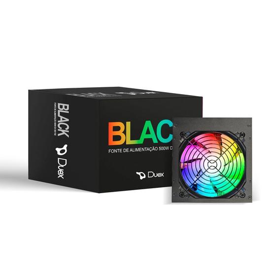 Imagem de Fonte de Alimentação Duex DX 500 FSE 500W RGB C/Cabo 