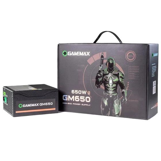 Imagem de Fonte de Alimentação Gamemax GM650 Box 650W 80 Plus Bronze