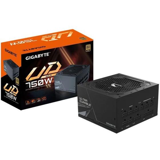 Imagem de Fonte de Alimentação Plus Full Alimentação 80 750 Gold GP-UD750GM Gigabyte Modular W