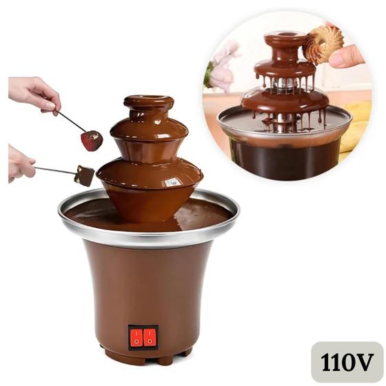 Imagem de Fonte de chocolate compacta 110V: pequena, mas poderosa!