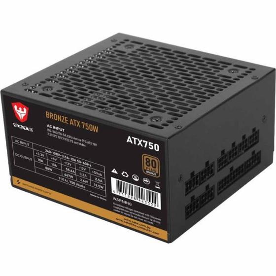 Imagem de Fonte de Energia ATX750 Modular 80 Energia 750 W Satellite Plus Bronze Full